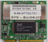 Placa de Rede Sem Fio Mini PCI-E AzureWave AW-GU700 54Mbps